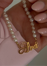 Load image into Gallery viewer, Personalized Pearl Name Necklace