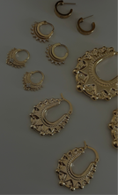 Load image into Gallery viewer, Retro Spiked Creole Earrings