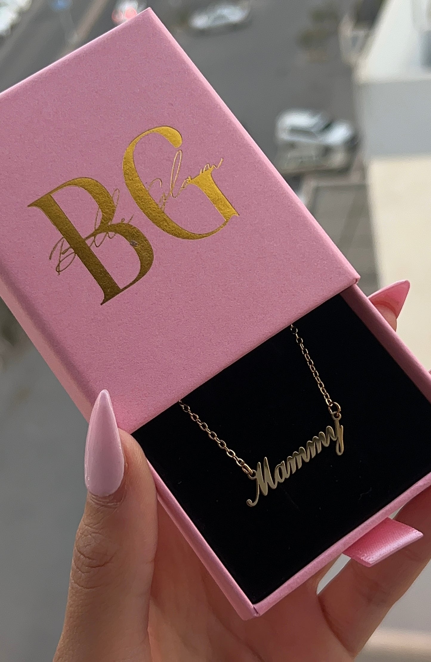 Custom “Mam / Mammy” Stainless Steel Name Necklace