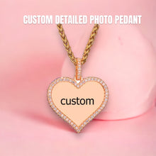 Load image into Gallery viewer, Cubic Zirconia Detailed Photo Pendant Necklace