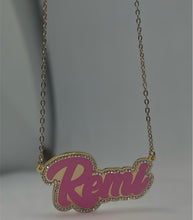 Load image into Gallery viewer, Acrylic Coloured Name Necklace