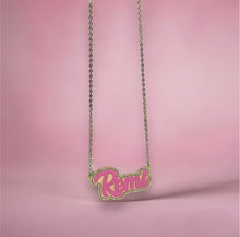Load image into Gallery viewer, Acrylic Coloured Name Necklace