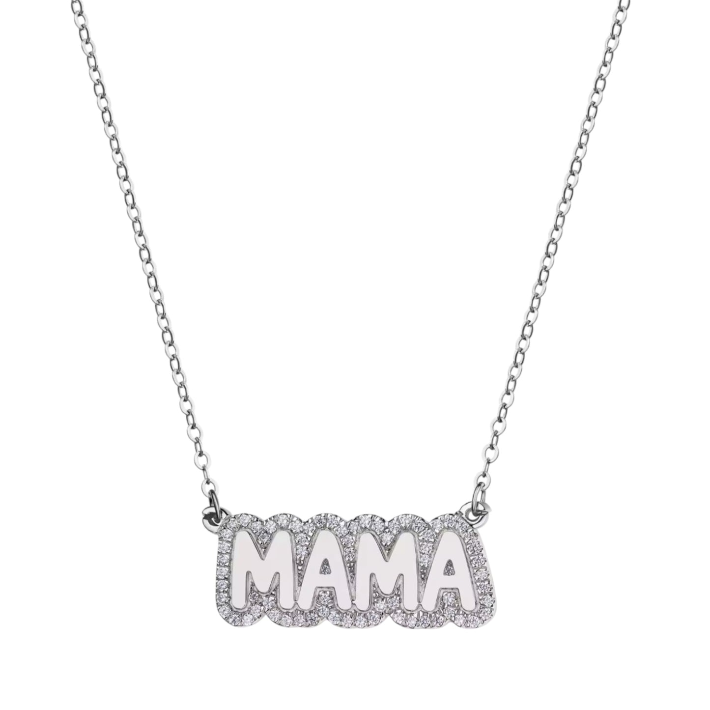 Bubble Crystal Personalised Name Necklace