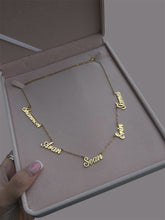 Load image into Gallery viewer, Stainless Steel Multiple Name Necklace