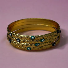 Load image into Gallery viewer, Evil Eye Bangle Set