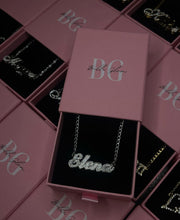 Load image into Gallery viewer, Cubic Zirconia Detailed Name Necklace
