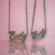 Load image into Gallery viewer, Cubic Zirconia Detailed Name Necklace