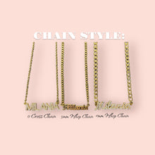 Load image into Gallery viewer, Cubic Zirconia Detailed Name Necklace