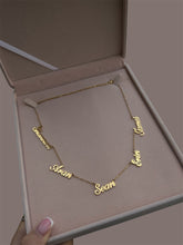 Load image into Gallery viewer, Stainless Steel Multiple Name Necklace
