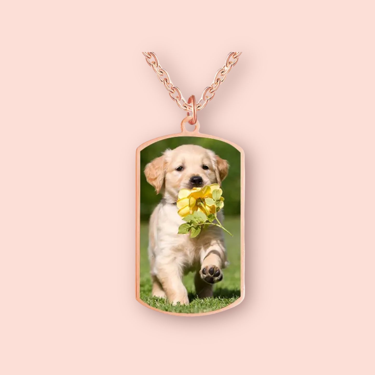 Detailed Outline Photo Pendant Necklace