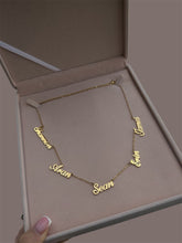 Load image into Gallery viewer, Stainless Steel Multiple Name Necklace
