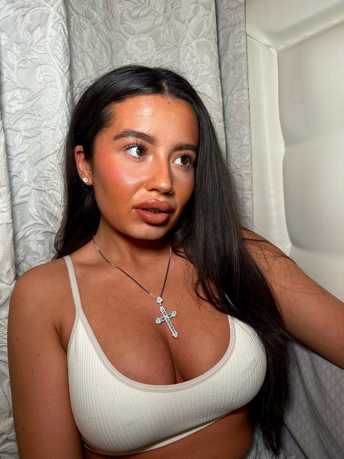 Zirconia Cross Necklace