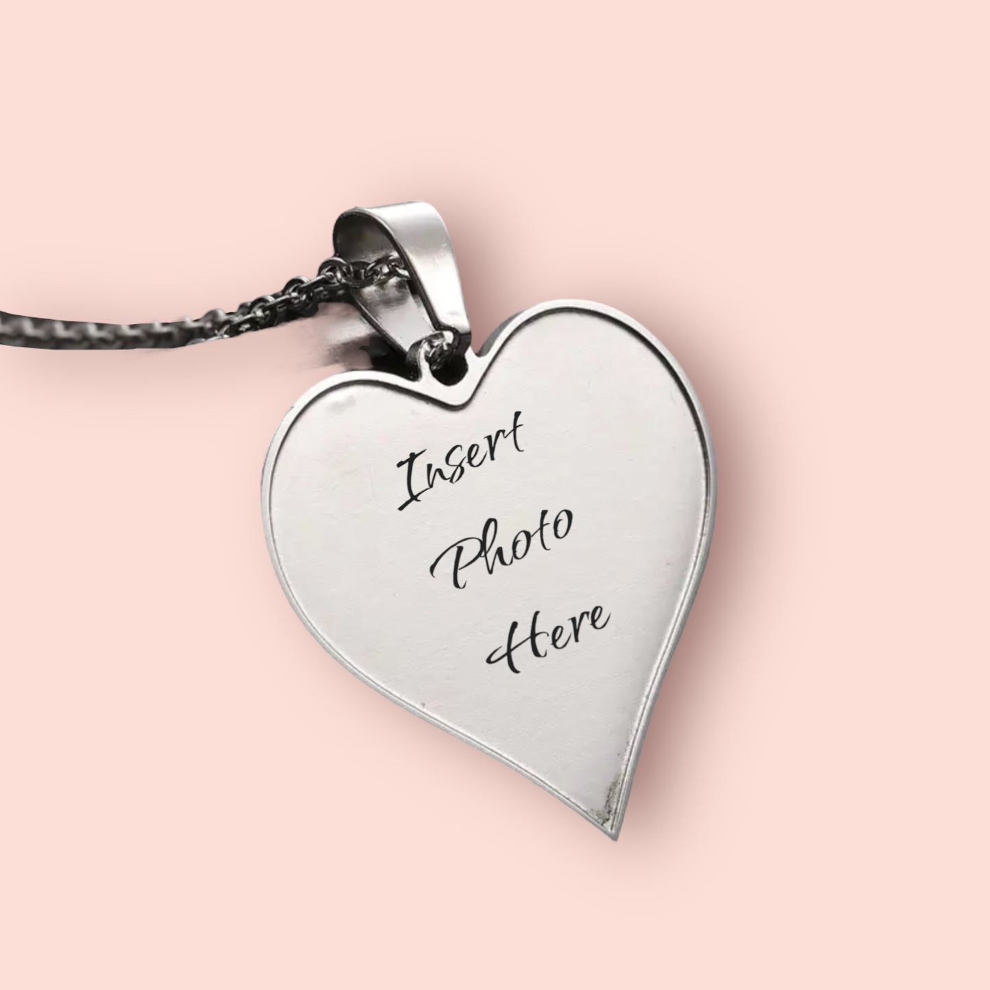 Detailed Outline Photo Pendant Necklace
