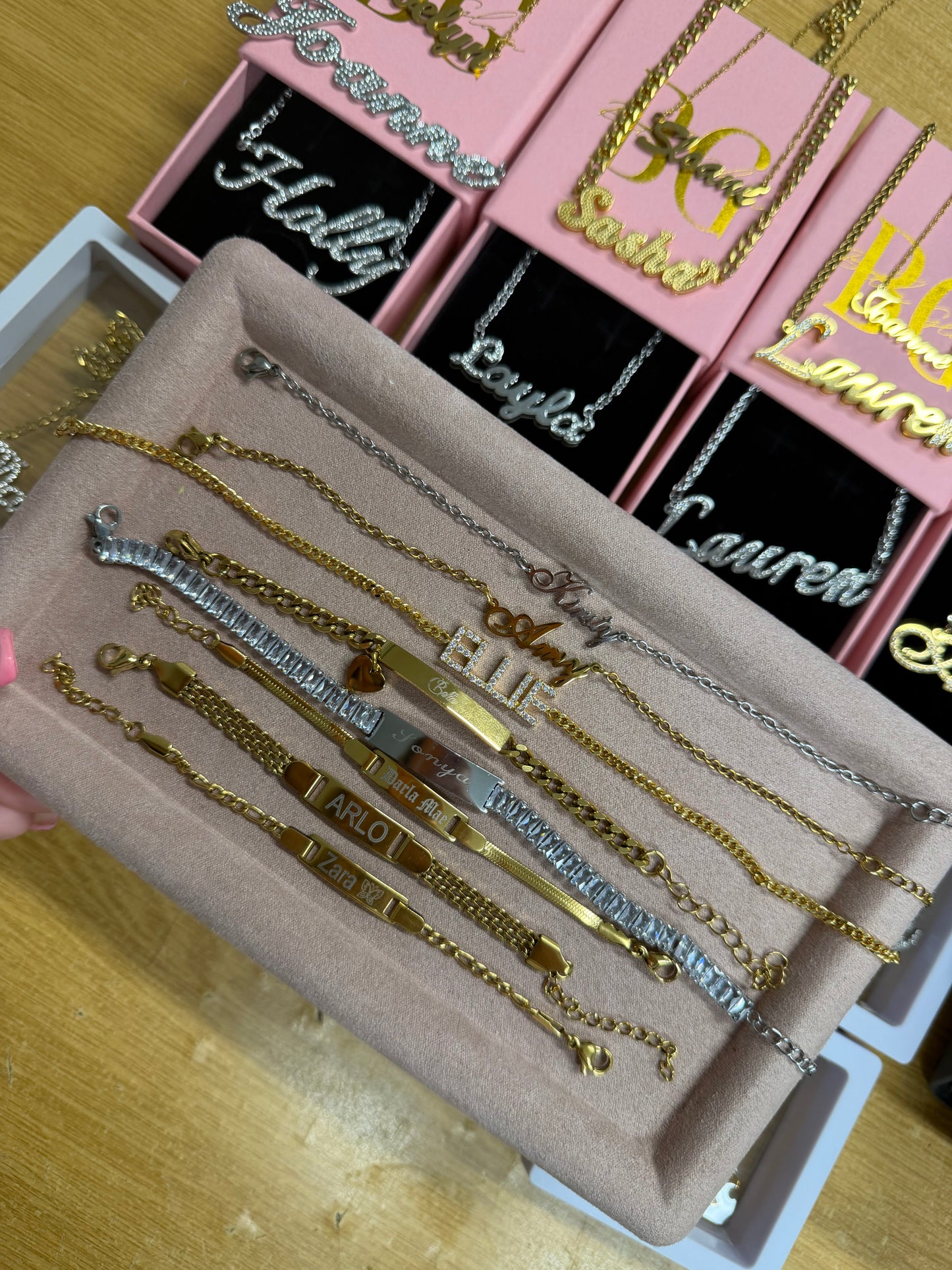 Luxury Custom Name Necklaces & Bracelets – Exclusive Limited Stock Sale