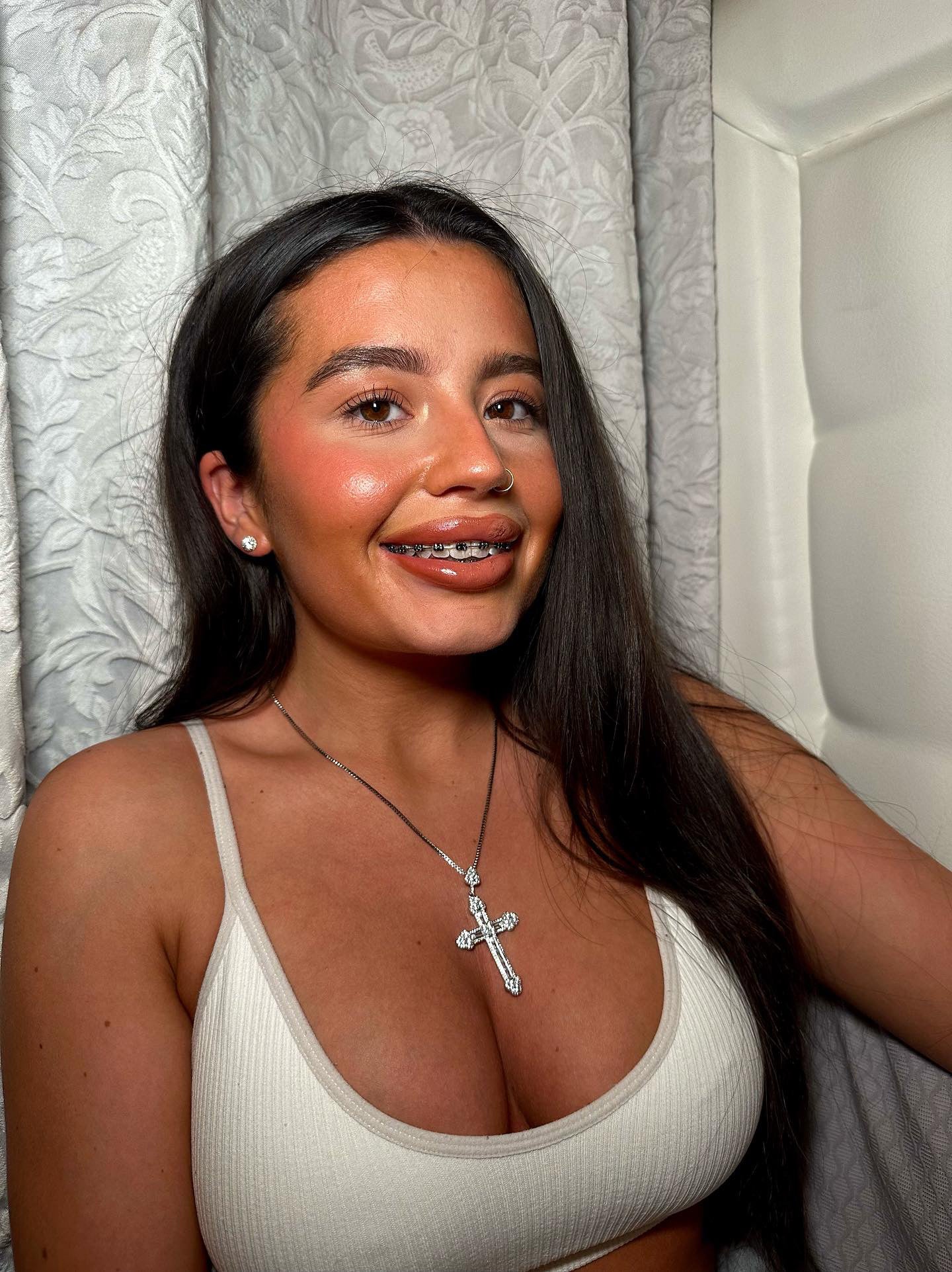 Zirconia Cross Necklace