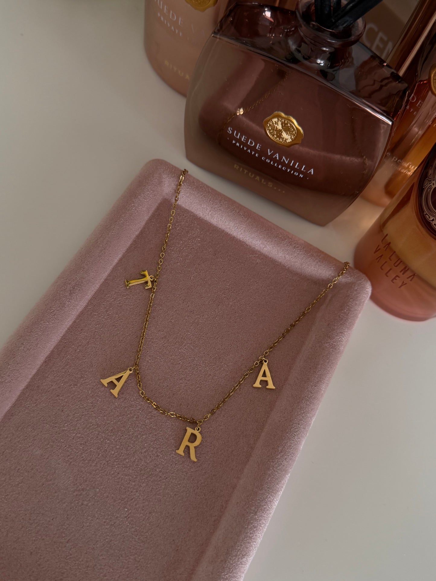 Stainless Steel Dangling Name Necklace