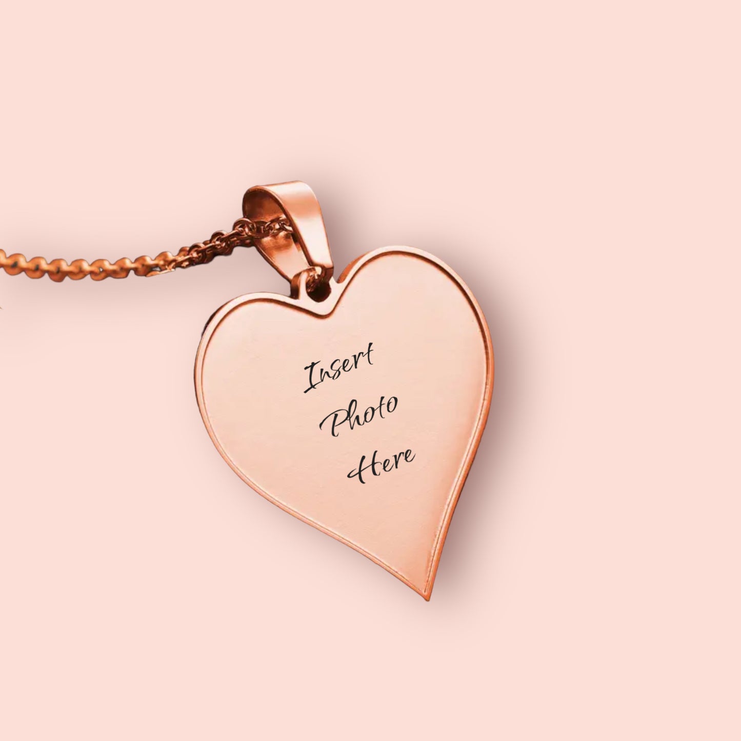 Detailed Outline Photo Pendant Necklace