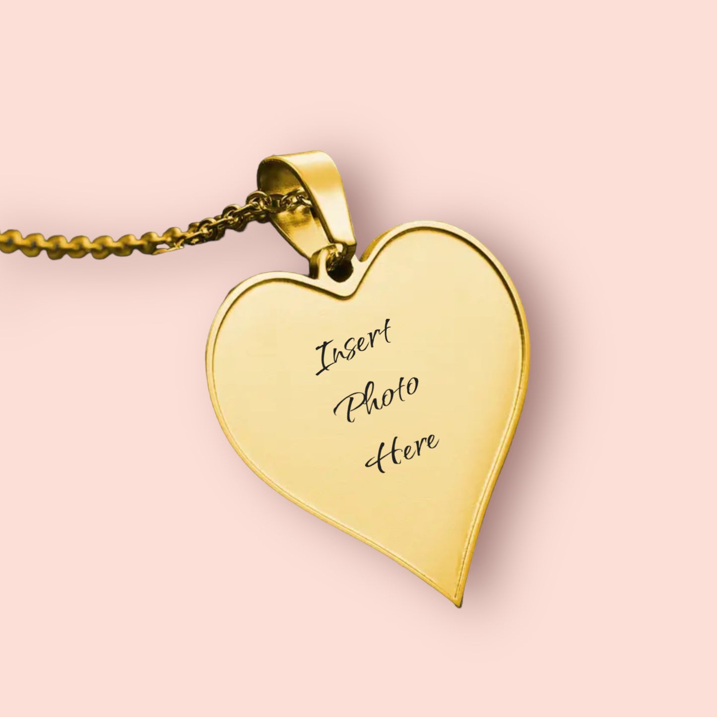 Detailed Outline Photo Pendant Necklace