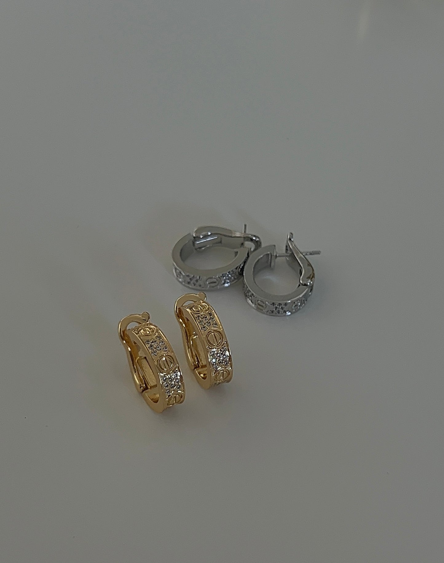 Love-Inspired Cubic Zirconia Hoops