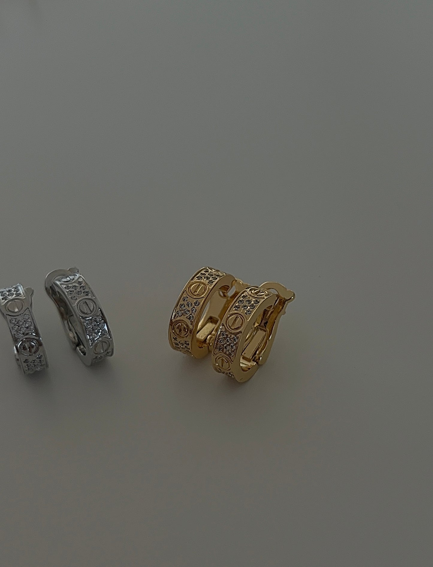 Love-Inspired Cubic Zirconia Hoops