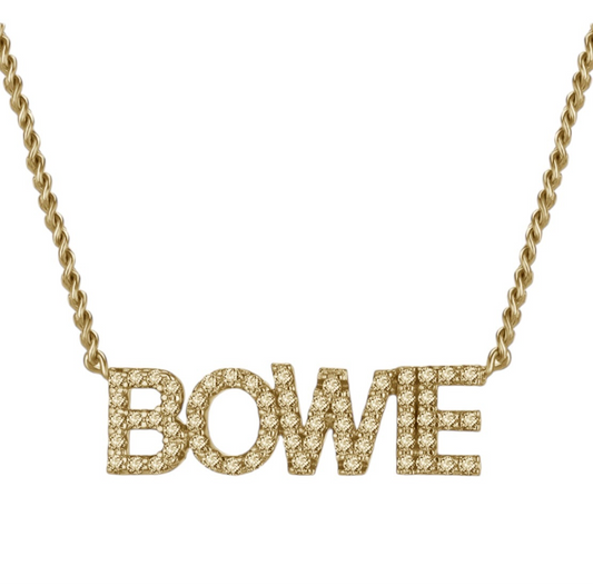 Personalised Crystal Block Name Necklace