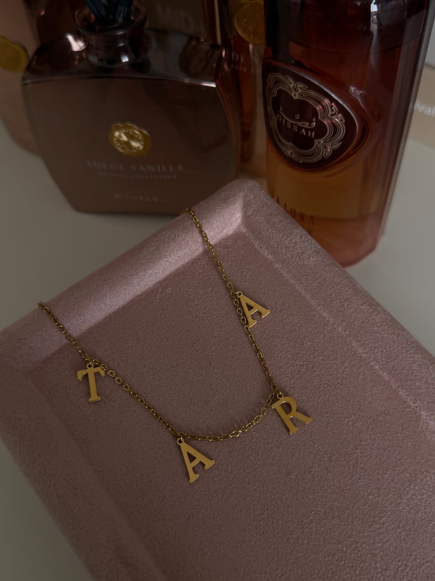 Stainless Steel Dangling Name Necklace