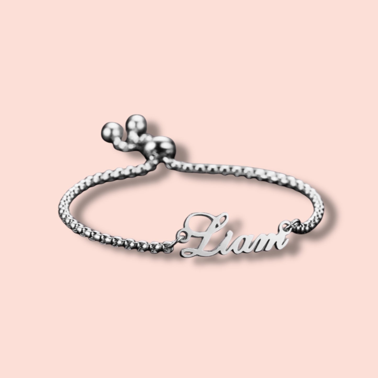 Adjustable Toggle Chain Name Bracelet