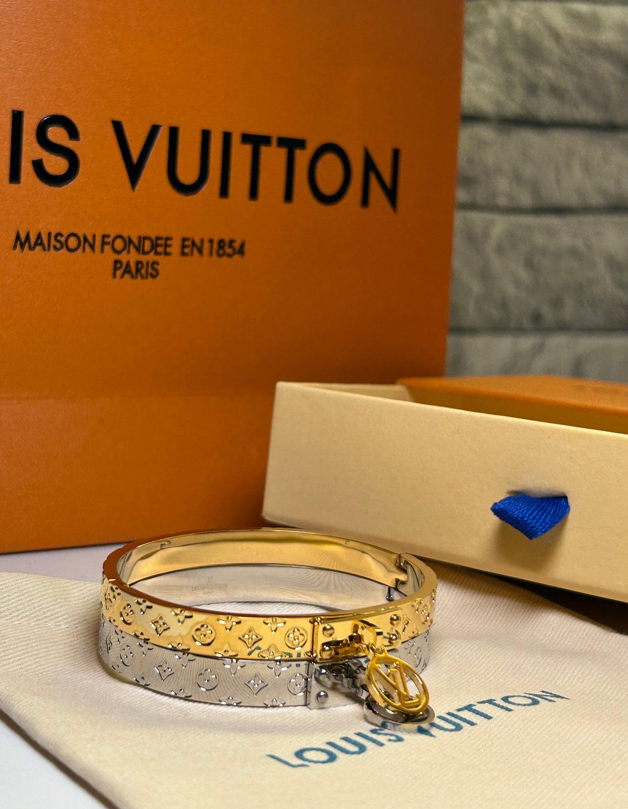 LV Bangle with Charm