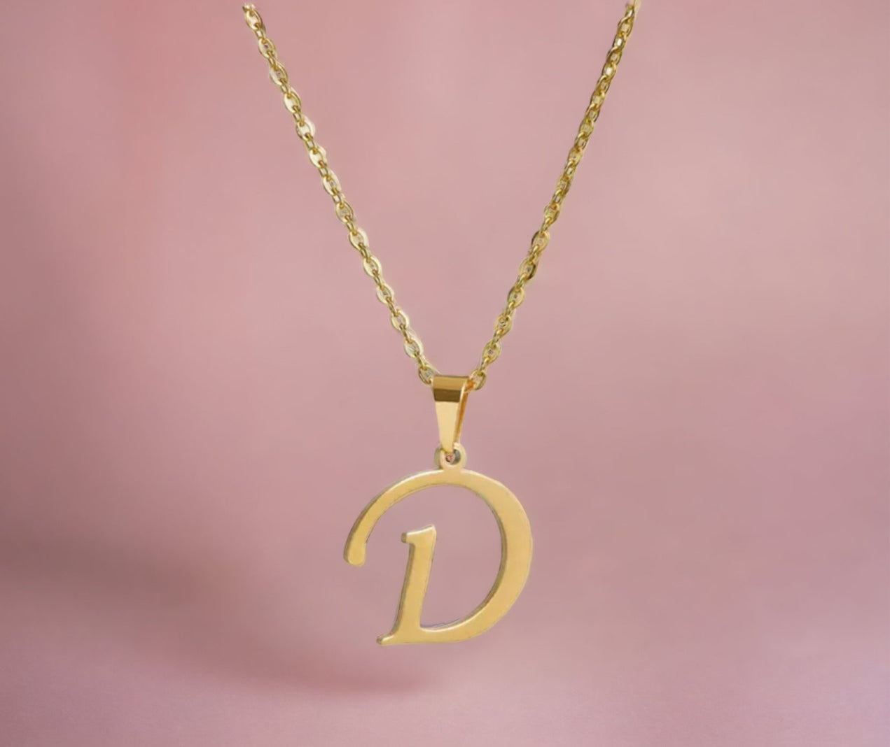 Stainless Steel Inital Necklace