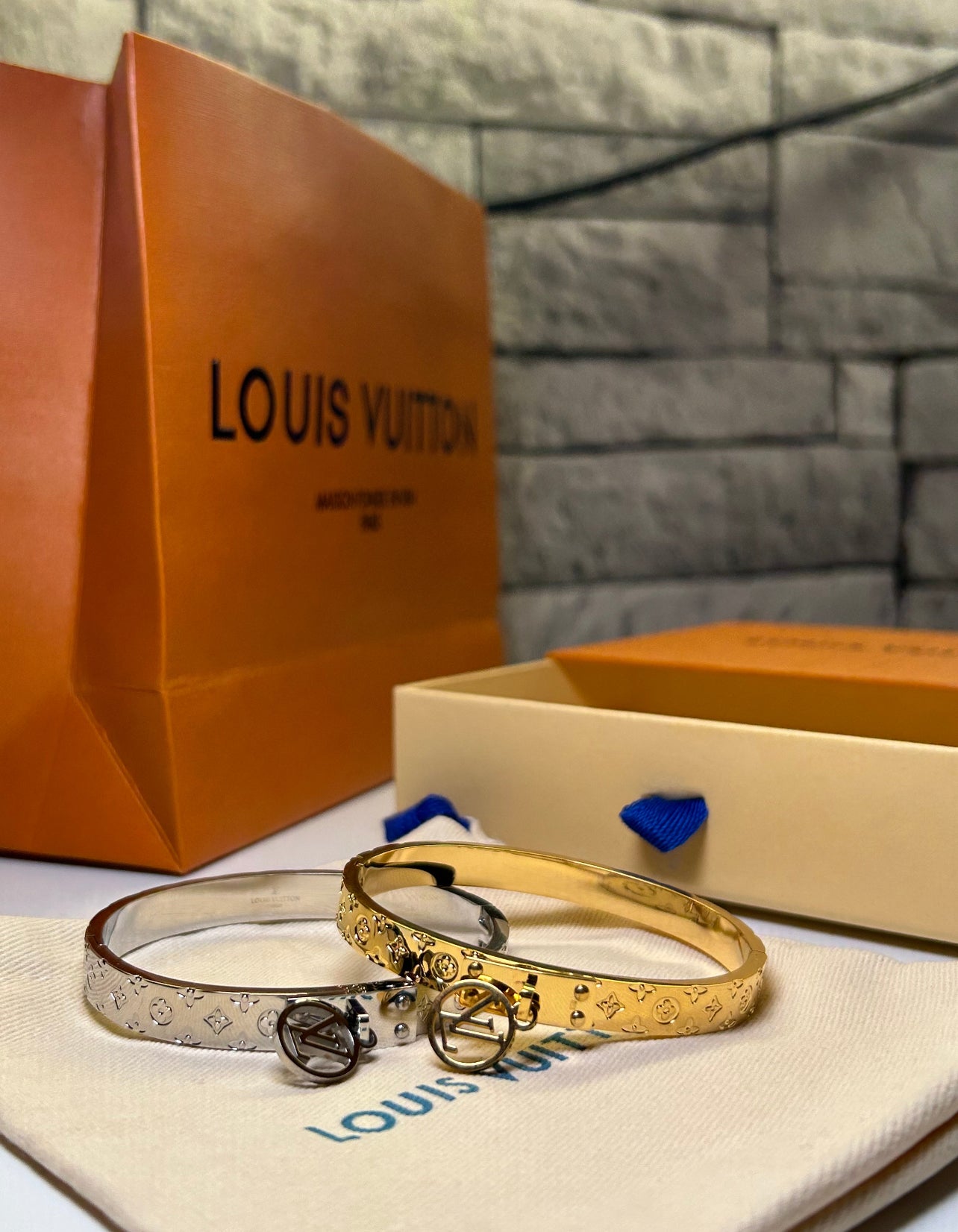 LV Bangle with Charm