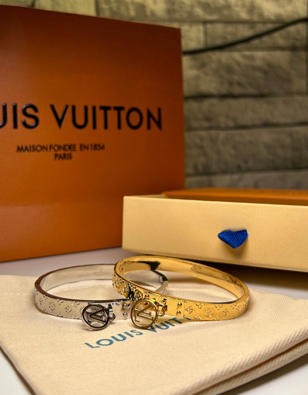 LV Bangle with Charm