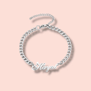 Personalised Cuban Chain Name Bracelet