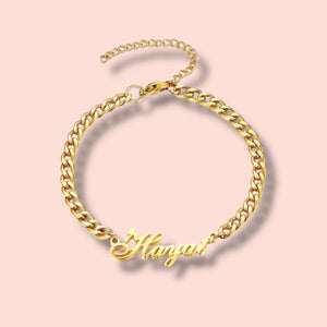 Personalised Cuban Chain Name Bracelet