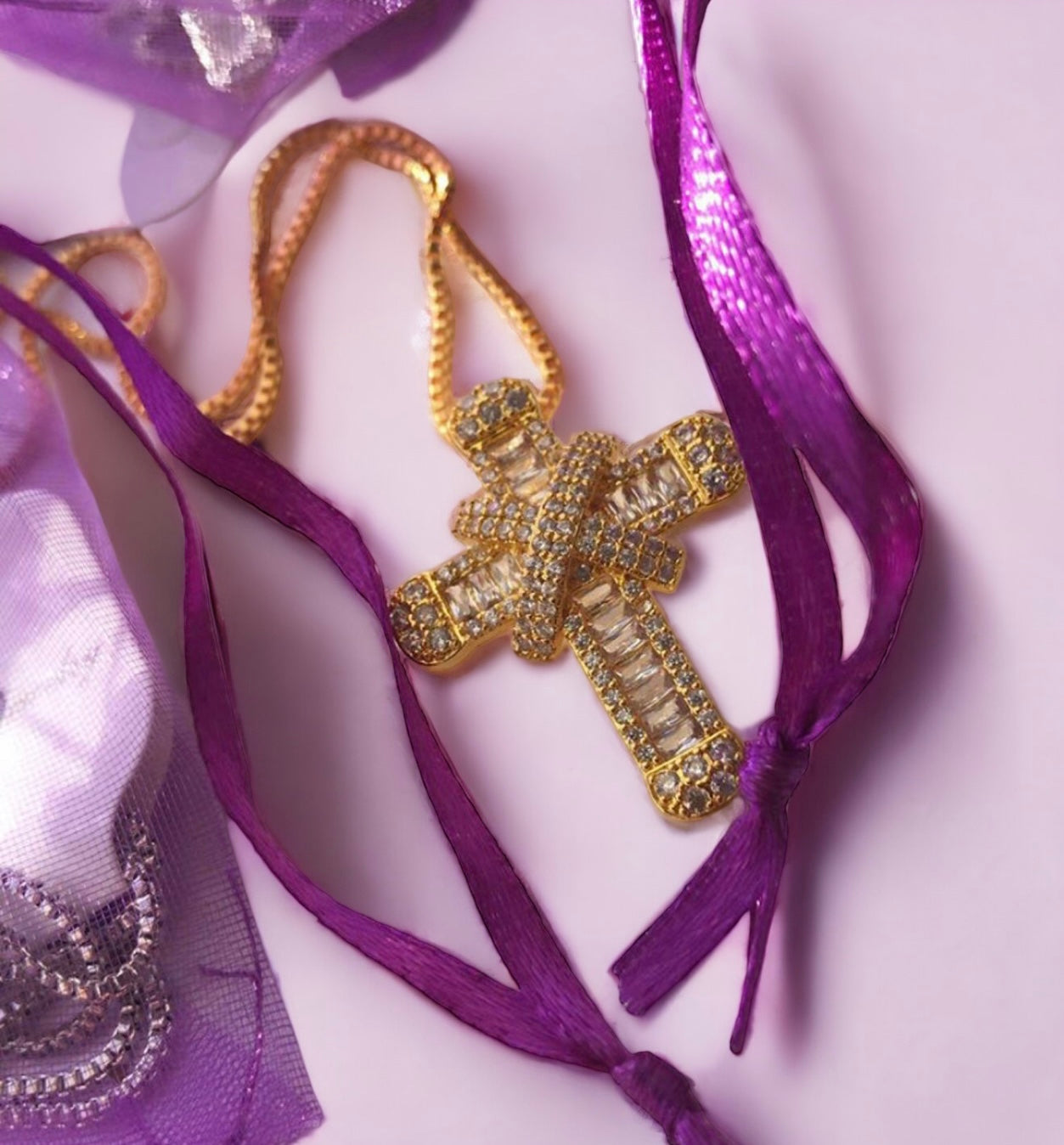 Stainless Steel Silver Cross Necklace