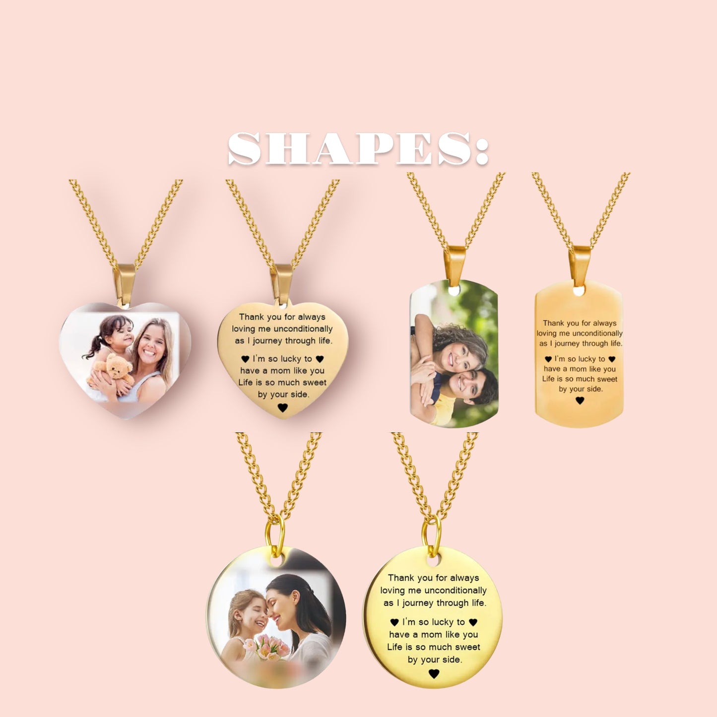 Personalized Photo Pendant Necklace