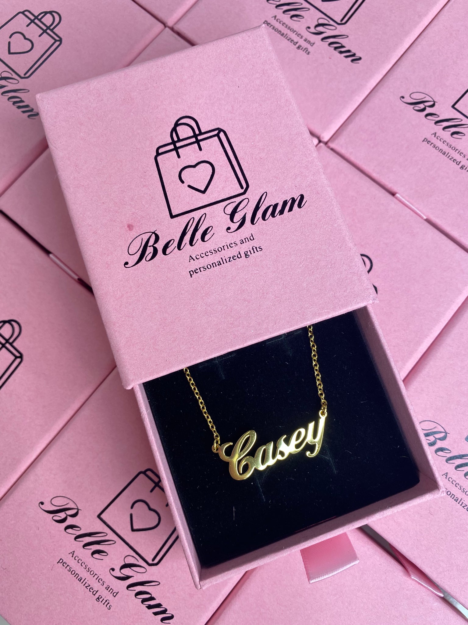 Stainless steel discount custom name necklace